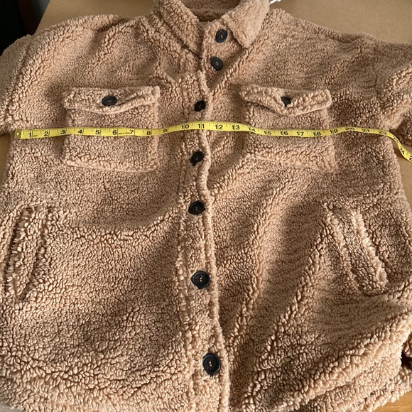 Altar’d State Teddy Jacket. Like New. Medium. Tan - Picture 4 of 9
